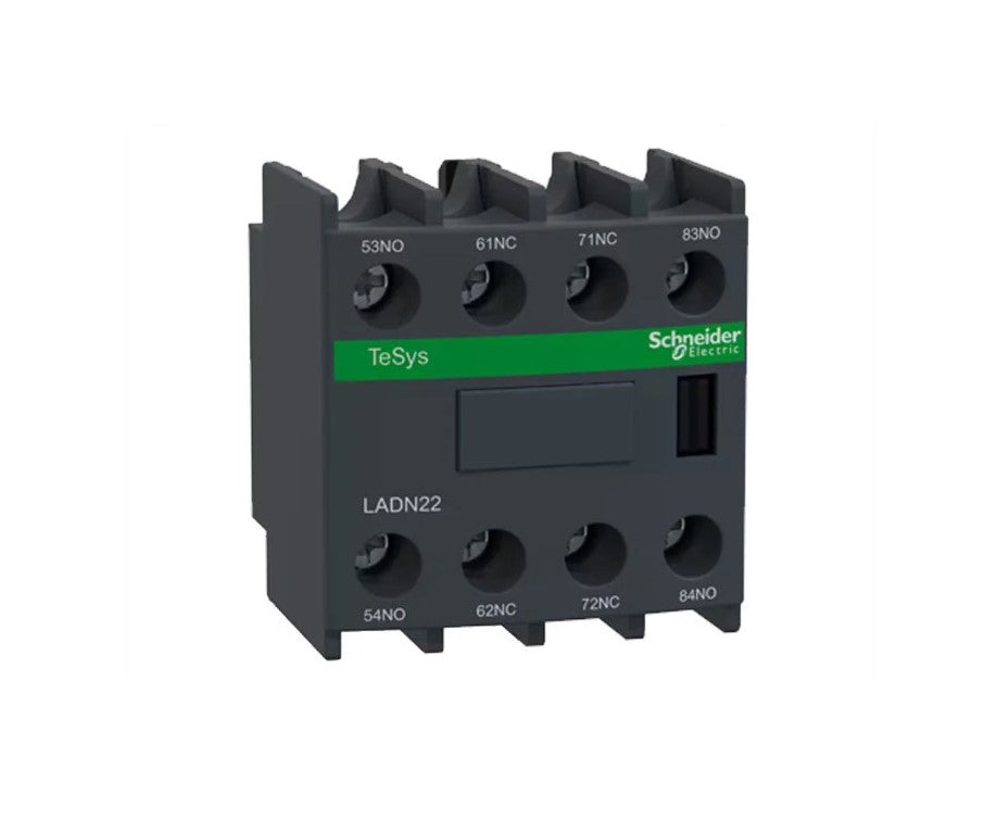 LADN22 Schneider auxiliary contact block 2NO+2NC screw-clamps terminals