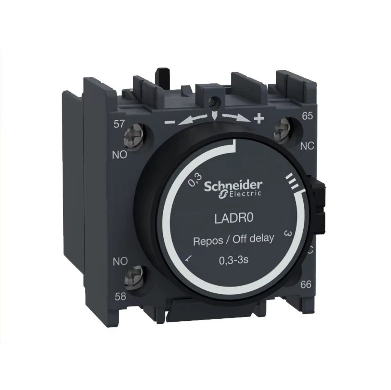 Time off delay auxiliary contact block 1NO+1NC screw clamp terminals