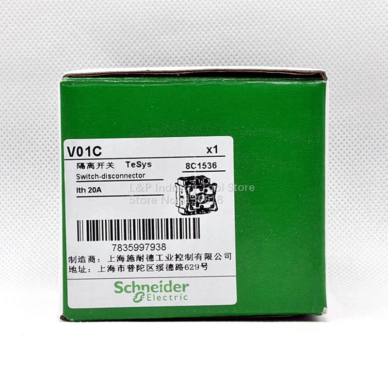 New Original Schneider Electric 20A 3P VCF01C  ( V01C + KCF1PZC )  Load Switch Body V01C And Panel KCF1PZC Switch-disconnector