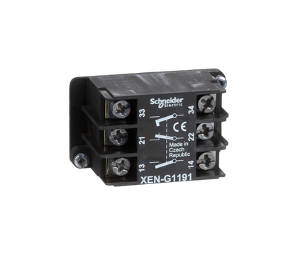 Schneider Double Pressure Contact Block XENG1191 - Sold in Quantity of 6x Contact Blocks