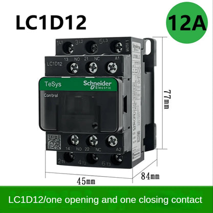 New black Schneider version Three-pole ACcontactor LC1D09 LC1D12 LC1D18 LC1D25 LC1D32 LC1D38  B7C F7C Q7C M7C 24V 110V 220V 380V