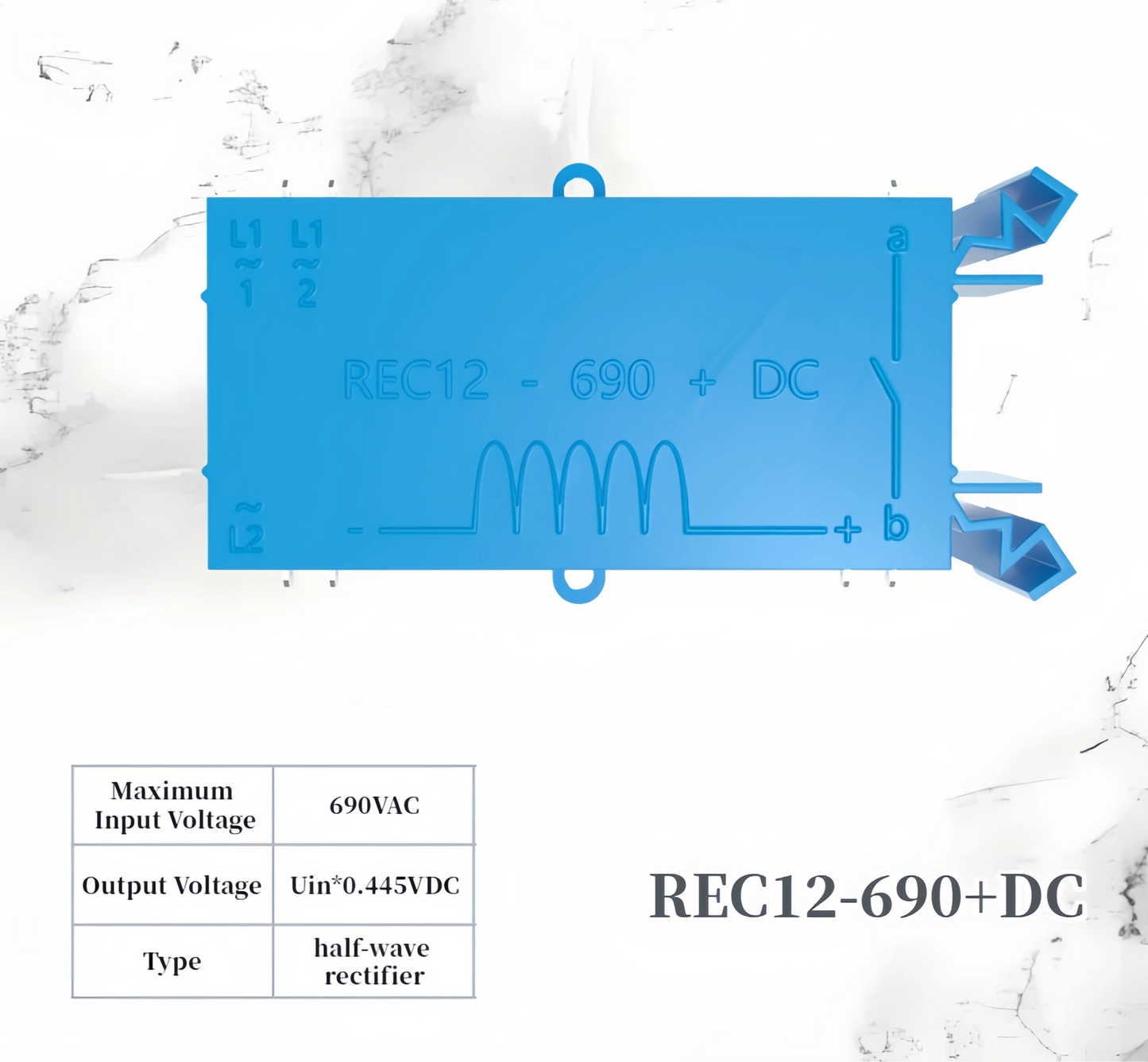 REC12-690+DC Brake Rectifier Module to suit Konecranes, SWF, Demag, Verlinde - Part No. 60010145