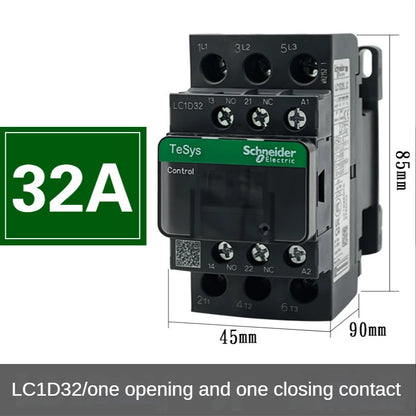 New black Schneider version Three-pole ACcontactor LC1D09 LC1D12 LC1D18 LC1D25 LC1D32 LC1D38  B7C F7C Q7C M7C 24V 110V 220V 380V