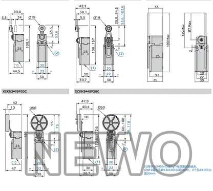 Original Schneider Electric XCKN2110P20C XCKN2118P20C XCKN2145P20C XCKN2121P20C XCKN2102P20C XCKN2108P20C Limit Switch