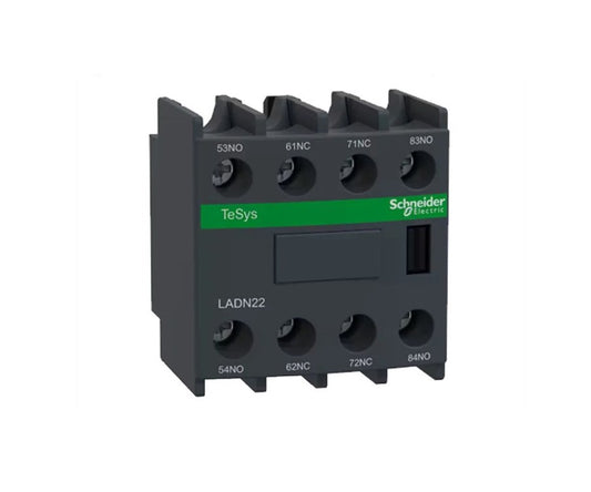 LADN22 Schneider auxiliary contact block 2NO+2NC screw-clamps terminals